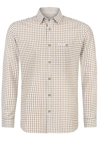 Stockerpoint Campos3 Herren Trachtenhemd, Moosgrün, 3XL - Trachtenhemden für Herren – Authentisches Karo-Design mit Trachtenknöpfen, ideal für festliche Anlässe. Der Comfort Fit-Schnitt bietet maximale Bewegungsfreiheit und hohen Tragekomfort.