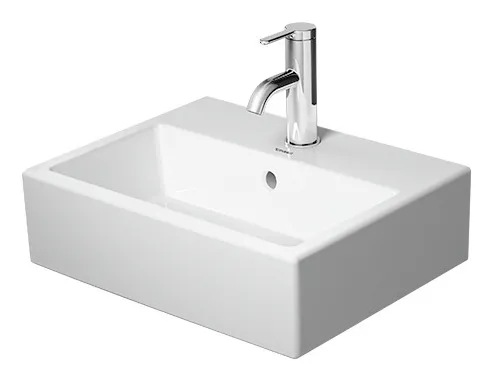 Duravit Vero Air Handwaschbecken 45 x 35 cm - Elegantes Badkeramik Waschbecken mit geschliffener Oberfläche, 1 Hahnloch und Überlauf, perfekt für moderne Badezimmer.