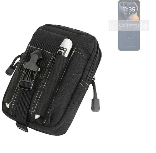 K-S-Trade Handyhülle für Motorola Razr 60, Gürtel Tasche Gürteltasche Holster Schutz Hülle Handy Hülle