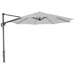 Doppler Ampelschirm 300x300 cm, 360° drehbar - Sonnenschirm in Anthrazit und Hellgrau, bietet optimalen Sonnen- und Sichtschutz, perfekt für Terrasse und Garten.