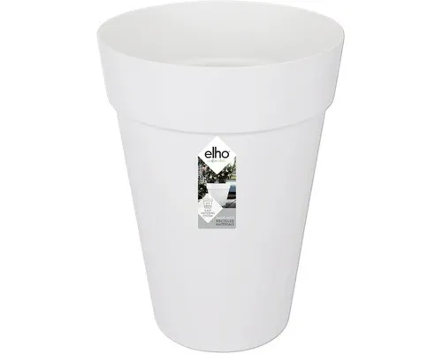 Pflanzvase Elho Loft Urban Kunststoff Ø 28 cm H 35,8 cm weiß inkl. Erdbewässerun