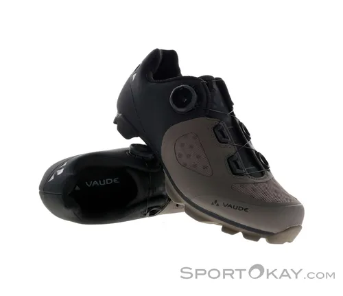 Vaude Unisex MTB Kuro Tech Mountainbiking-Schuh - Black/Coconut, 42 EU - Fahrradschuhe mit Boa L6 Drehverschluss für optimalen Halt und gute Belüftung, aus zertifiziertem und umweltfreundlichem Leder.