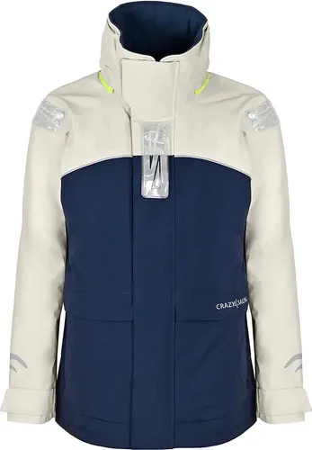 Damen Bergen II Offshore Segeljacke, Silber / Navy, L