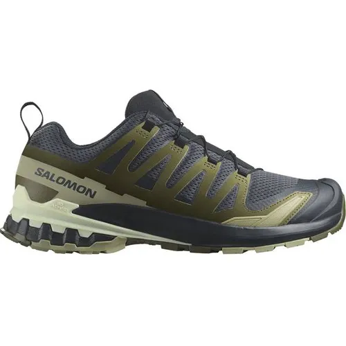 Salomon XA PRO 3D V9 Herren Traillaufschuhe - Oliv Dunkelgrün - Laufschuhe für Herren, ideal für unwegsames Gelände mit hervorragendem Grip und Stabilität für ein sicheres Laufgefühl.