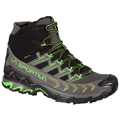 La Sportiva Ultra Raptor II Mid GTX Herren-Hikingstiefel, Metall/Grün (Flash Green), Größe 43, Metal Flash Green, 43 EU
