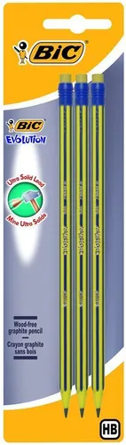BIC Bleistift EVOLUTION Stripes HB 3er Set von BIC