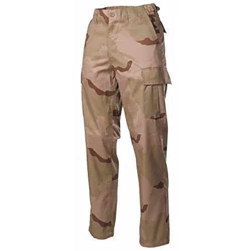 MFH Herren US BDU Kampfhose Desert - Größe XXL - Militäruniformen mit verstellbarer Taille und robustem Material. Ideal für Outdoor-Aktivitäten und taktische Einsätze.