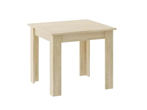 Home Collective Esszimmertisch Küchentisch - Esszimmertisch aus Sonoma-Eiche, 18mm dicke, PVC-ummantelte Tischplatte - robust und vielseitig für Küche und Wohnzimmer, ideal für den Familienalltag.