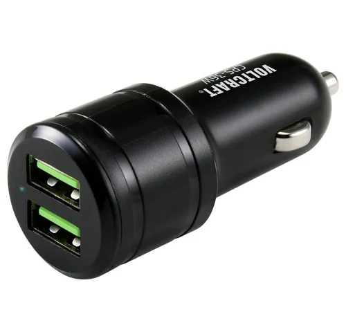 VOLTCRAFT VOLTCRAFT CPS-36W USB Ladegerät 36 W 2x USB-A Schwarz KFZ USB-Ladegerät (CPS-36W)
