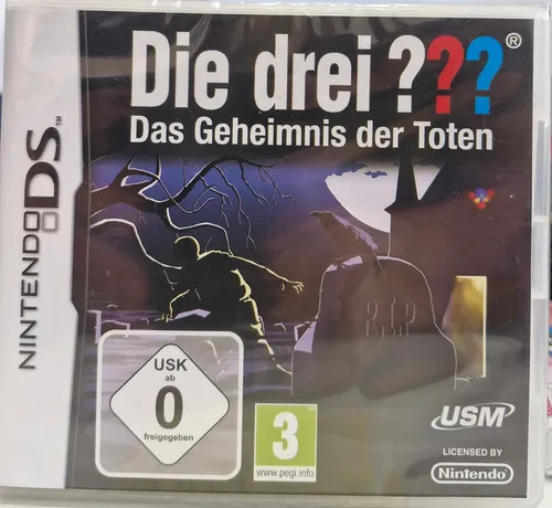 Die drei ??? - Das Geheimnis der Toten - Nintendo DS - Spannendes Abenteuer für die ganze Familie auf Nintendo DS, ideal für junge Detektive ab 0 Jahren.