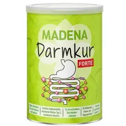 Madena Darmkur Forte Pulver 600 g - Effektive Unterstützung für die Darmgesundheit - Arzneimittel mit 20 Milliarden Keimen pro Portion, fördert die Verdauung und enthält wertvolle Ballaststoffe ohne Inulin für empfindliche Mägen.