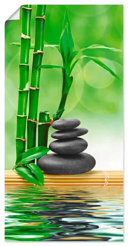 Artland Wandbild Spa Konzept Zen Basaltsteine, Zen (1 St), als Leinwandbild, Poster, Wandaufkleber in verschied. Größen