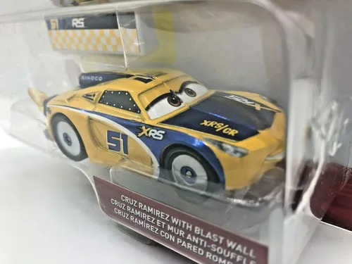 Disney Pixar Cars - Auto - Cruz Ramirez mit Schutzwall - XTREME RACING SERIES