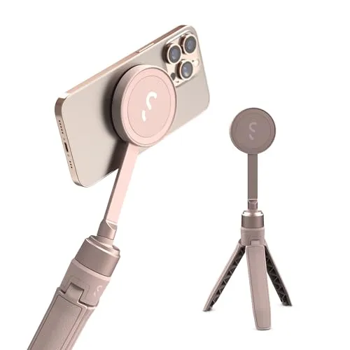ShiftCam SnapPod Chalk Pink Selfiestick - Selfie Stick in trendigem Chalk Pink, kompakt und leicht, ideal für atemberaubende Selfies und Gruppenfotos unterwegs.