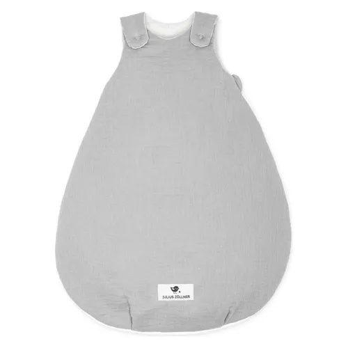 Julius Zöllner Babyschlafsack gefüttert Musselin 2,5 TOG Gr. 56/62 - Baby Schlafsäcke in Birnenform für optimale Strampelfreiheit, gefüllt mit hochwertigem Klimavlies für angenehme Wärme. Pflegeleicht und schadstofffrei nach OEKO-TEX Standard 100.
