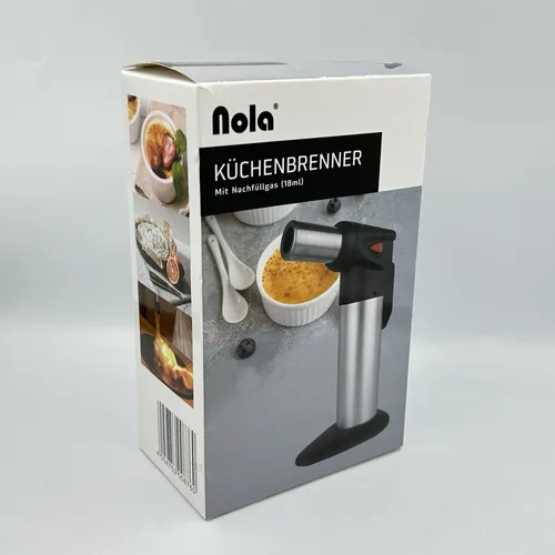 NOLA Küchenbrenner inkl. 18 ml Nachfüllgas – Flambierbrenner Abflammer Neuware