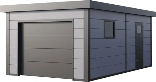 Produktbild Telluria Garage Classico 3663 mit Elektroantrieb lichtgrau