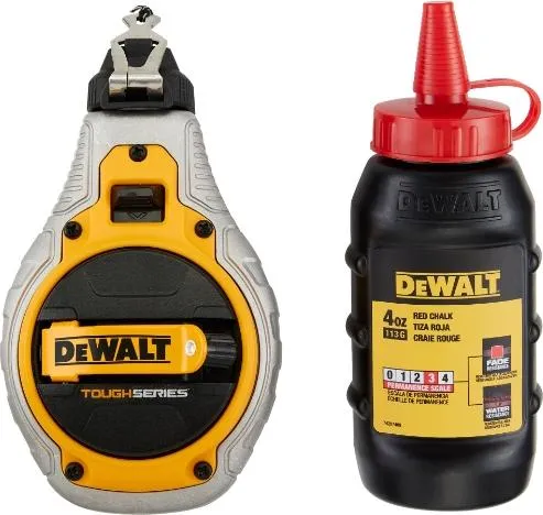 DEWALT Schlagschnurset 30m mit roter Kreide