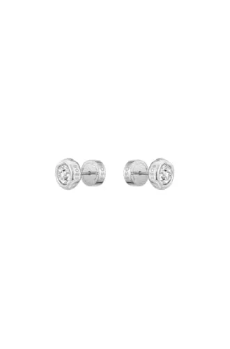 BOSS Paar Ohrstecker KASSY PRECIOUS mit Glasstein in silber von BOSS