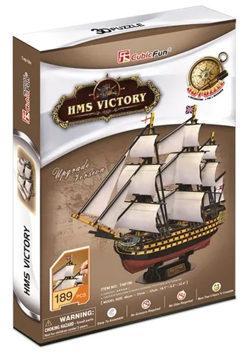 Puzzle 3D Żaglowiec HMS Victory Cubic Fun 6944588240196