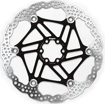 Hope Floating Disc Rotor Black 200mm 6 Bolt - Bremsscheiben mit neuem Design und breiterer Bremsoberfläche, die optimale Kompatibilität bieten. Das schwimmende Design reduziert Temperaturschwankungen für verbesserte Bremsleistung.