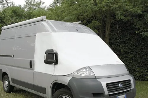 FIAMMA Coverglas XL Fiat Ducato Schutzmatte - Caravan-Zubehör für Fiat Ducato, bietet effektiven Sonnenschutz, UV-Schutz und verbesserte Außenisolierung für mehr Privatsphäre und Sauberkeit der Windschutzscheibe.