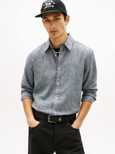 Tommy Jeans Langarmhemd TJM REGULAR FIT LINEN BLEND