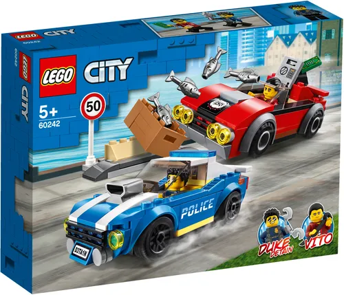 LEGO City 60242 Festnahme auf der Autobahn – Spannendes Bauset - Vollständiges LEGO Set mit 185 Teilen für kreative Bauabenteuer. Ideal für Kinder ab 5 Jahren, fördert die Fantasie und das Spielvergnügen.