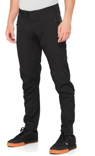 100% Herren Fahrradhose Airmatic, Schwarz, 36 - Fahrradhosen für Mountainbiker, atmungsaktiv und elastisch mit verstellbarem Bund für optimalen Komfort und Passform auf Trails.