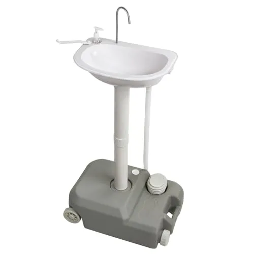 Montafox Mobiles Camping Waschbecken mit 21 L Frischwassertank