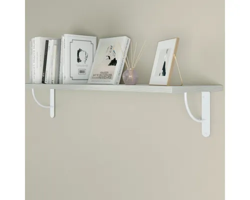 Weiße Regalkonsole 3 Ver. Größen Regalbodenhalter Mod.25 Garderobenkonsole Regalwinkel 250x200mm