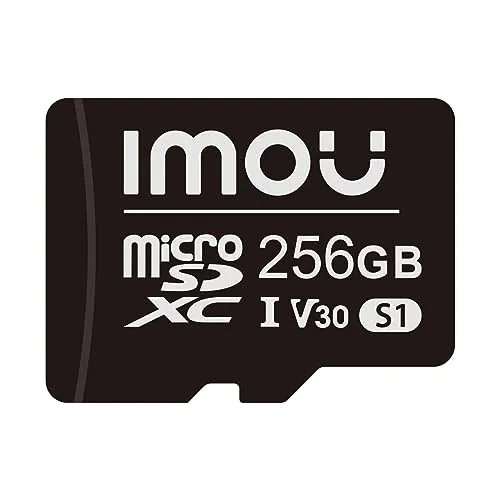 Imou Schnelle Micro SD XC-Speicherkarte Full HD bis zu 95/25 MB/s UHS-I SD-Adapter für Smartphone, Tablet, Action-Kamera, Drohne und Laptop 256 GB