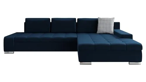 Mirjan24 Eckcouch Orkan - Elegantes Ecksofa mit Schlaffunktion - Sofas & Couches mit praktischer Bettfunktion und großem Bettkasten, ideal für Gästeübernachtungen. Schlaffläche: 252x140 cm, inklusive Kissen-Set.