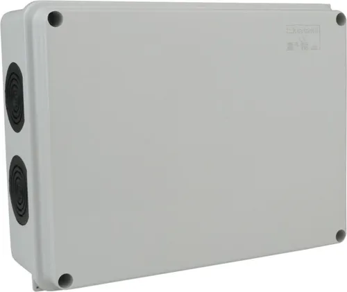 Abzweigkasten 190x145x70 10 Dichtmembranen IP65 Aufputz Abzweigdose Verbindungsdose Industriegehäuse IP66 009.PG M-L 1827