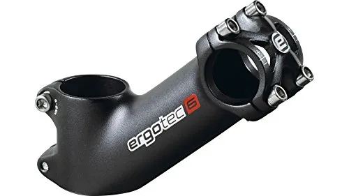 ErgoTec Unisex – High Pike 2 Vorbau, schwarz, 120 mm - Fahrradvorbauten mit 40° Winkel, e-Bike ready und gemäß ergotec Safety Level für maximale Sicherheit und Stabilität.