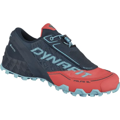 Dynafit Damen Feline SL GTX Schuhe (Größe 39, blau) - Zustiegsschuhe & Multifunktionsschuhe - Wasserdichter Trailrunningschuh mit kräftig profilierter Sohle für schnelle Bergläufe und optimalen Grip.