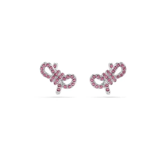 Swarovski Lifelong Bow Ohrstecker in pink von Swarovski