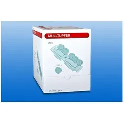 Noba Mulltupfer-steril in perforiertem 2-Kammer-Set 2+3 Tupfer, ⌀ 3 cm, weiche 2-Kammer-Sterilpackung / 1 Pack = 30 Sets