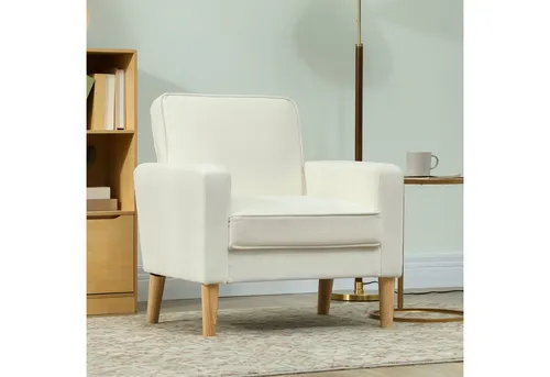 HOMCOM Sofa aus Polyester mit Gummiholz von HOMCOM