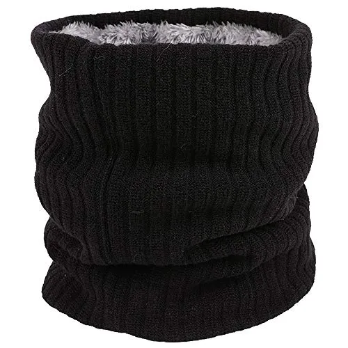 ehsbuy Schlauchschal Herren Damen Winter Ski Winddicht Warm Fleece Loop Schal Halswärmer Halstuch Snood Maske für Skifahren Motorrad Laufen Fahrrad