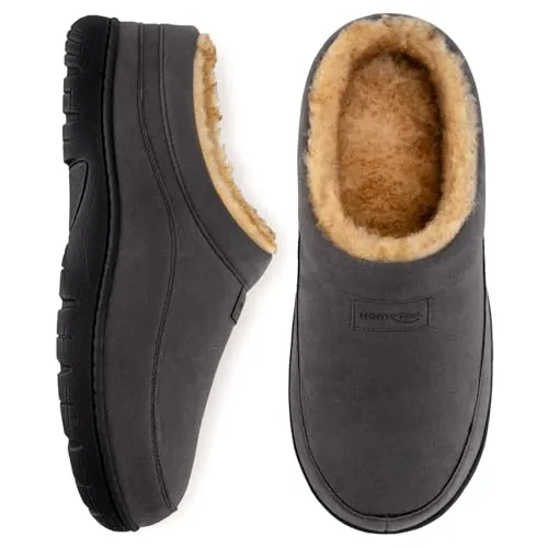 HomeTop Herren Mokassin Hausschuhe