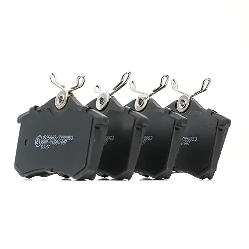Produktbild RIDEX 402B0029 Bremsbeläge Hinten für VW Golf III (1E7, 1H5, 1H1), IV (1E, 1J5, 1J1), V (1K1, 1K5), VI (517, 5K1, AJ5), VII (5G1, BQ1, BE1, BE2, BA5, BV5), Passat B2 (33B), B3/B4 (315, 3A5, 3A2, 35i)