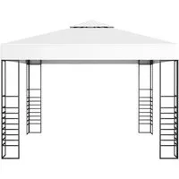 vidaXL Gartenpavillon 3×3 m Weiß - Robuster Schutz für Ihre Outdoor-Events - Pavillon für Hochzeiten, Partys und mehr. Robuste Ganzstahlkonstruktion mit UV-Schutz und leichtem Aufbau.