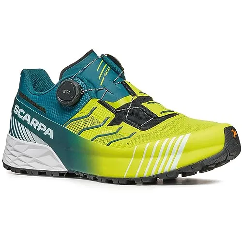 Scarpa Ribelle Run Kalibra HT - Trailrunningschuh für Herren 44,5 - Laufschuhe für Speed Hiking und technische Trails, mit innovativem Boa 360 Wrap System für optimale Passform und exzellentem Grip auf unebenem Gelände.