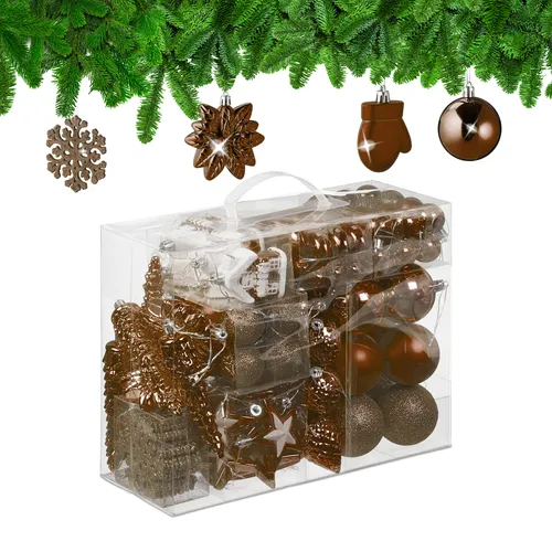 Weihnachtskugeln Tannenbaumkugeln Weihnachtsbaumschmuck 100er Set Baumkugeln