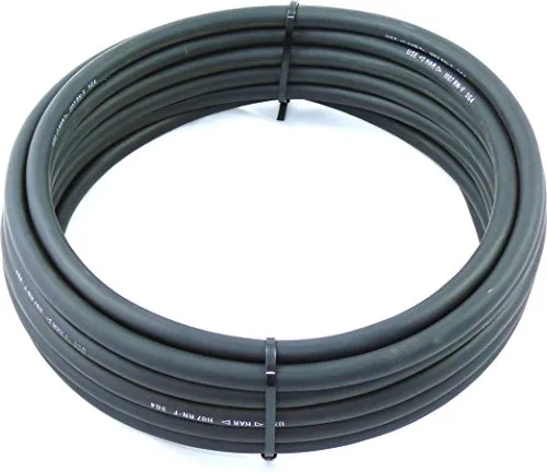 netbote24 H07RN-F 3G4 Gummischlauchleitung 20m Schwarz - Flexible und robuste Gummileitung für den Innen- und Außenbereich, ideal für Gewerbe, Camping und Baustellen. Hohe Flexibilität und Widerstandsfähigkeit bei verschiedenen Anwendungen.