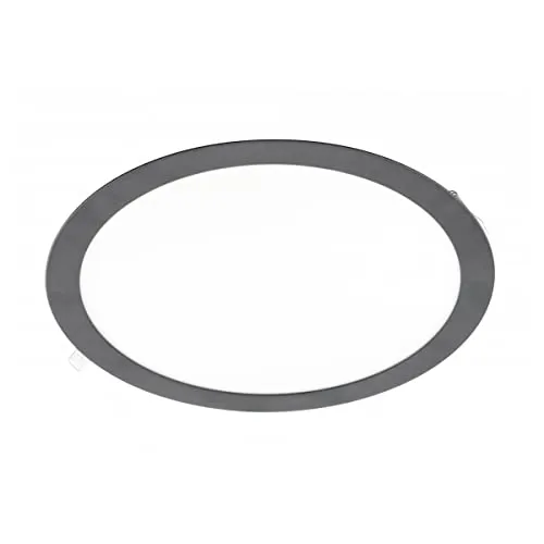 ENERGMiX 24 Watt Runde LED Einbauleuchte slim Panele in schwarz - Moderne Deckenleuchte mit nur 24 Watt Verbrauch, 2000 Lumen und warmweißem Licht (3000K) - ideal für energieeffizientes Lichtdesign.