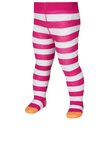 Playshoes Strumpfhose in Pink/ Weiß, Größe 86/92, Weiß/Rosa, Baby