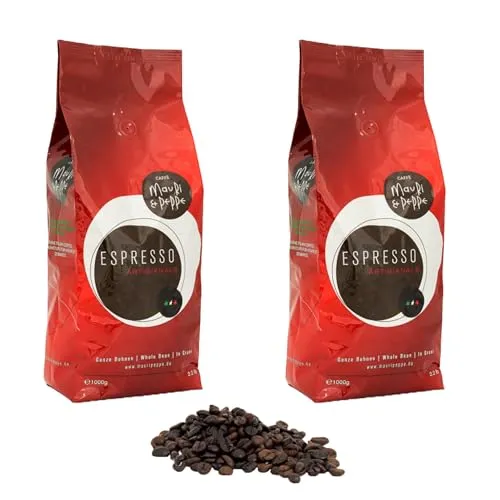 Produktbild Mauri E Peppe Espresso 2x 1000g Ganze Kaffeebohnen
