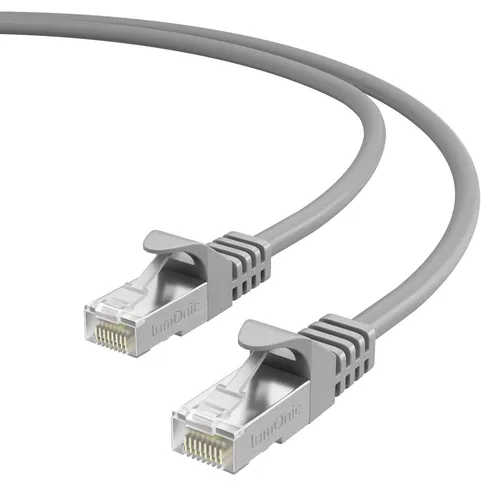 1,5m CAT7 Patchkabel S/FTP RJ45 grau Ethernet LAN Netzwerkkabel